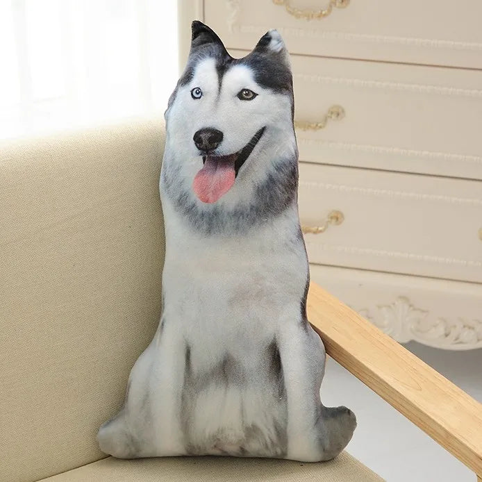 Samoyed the 3D Husky Dog Sofa Plush Pillow