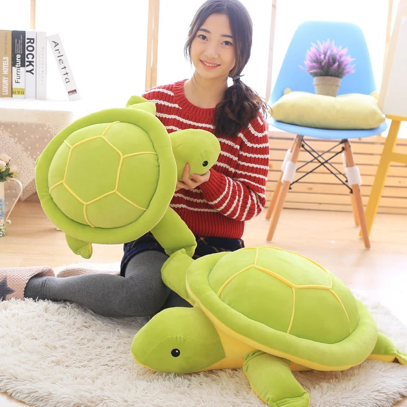 Shelly the Green Sea Turtle Soft Plush Pillow
