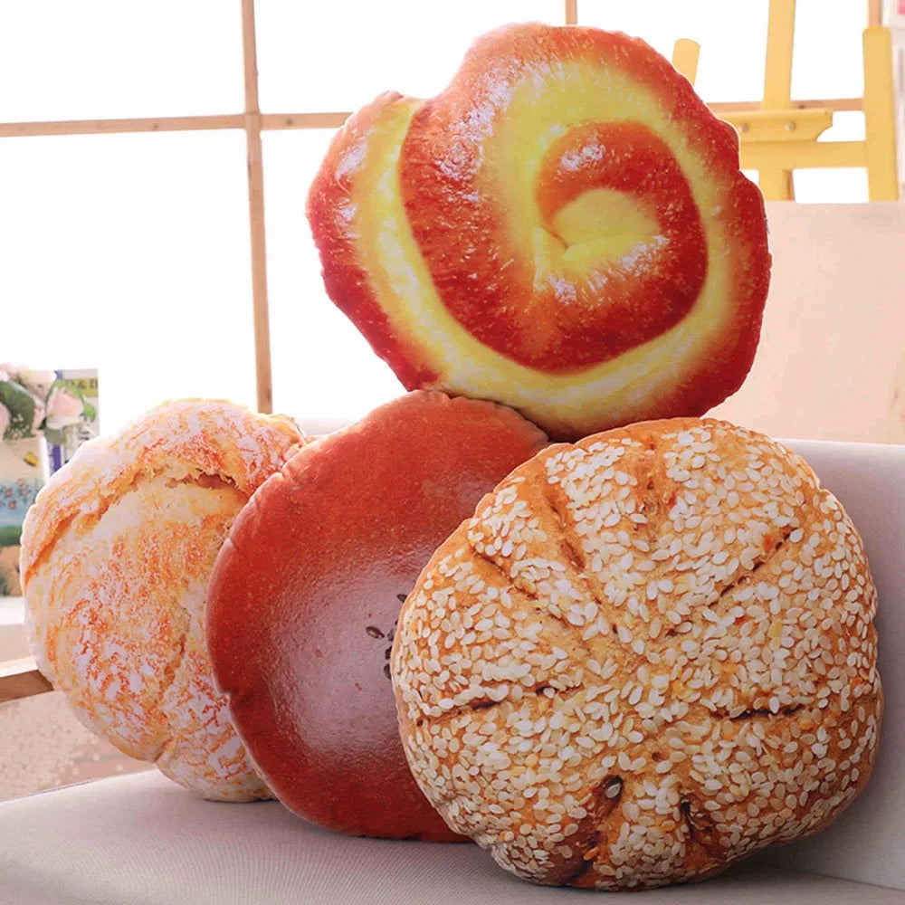 Glazed the Squishy Donut Cream Bread Plush Pillow