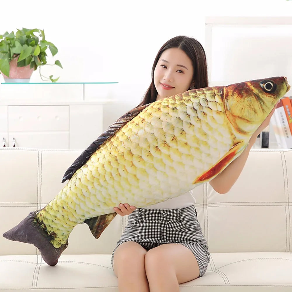 Finley the Giant 3D Simulation Carp Fish Plush