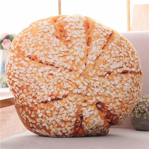 Glazed the Squishy Donut Cream Bread Plush Pillow
