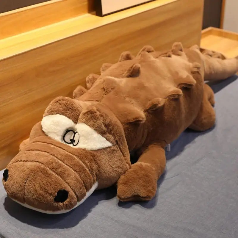 Snappy the Giant Lying Crocodile Plush Mat