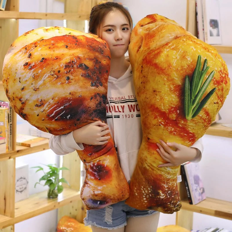 Squishy Kawaii Chicken Drumstick Funny Food Plushie
