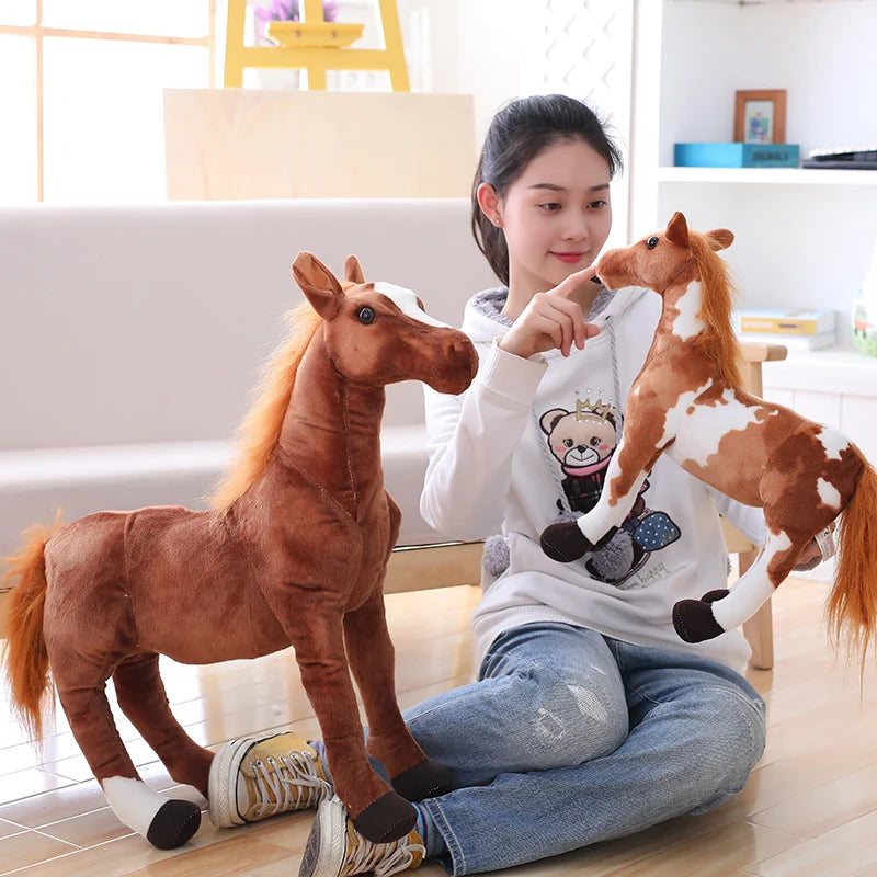 Velvety Lifelike Horse Plush