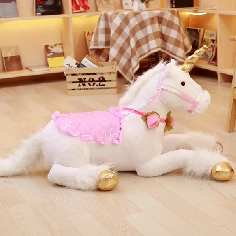 Sparkle the Giant Stuffed Unicorn Horse Plush