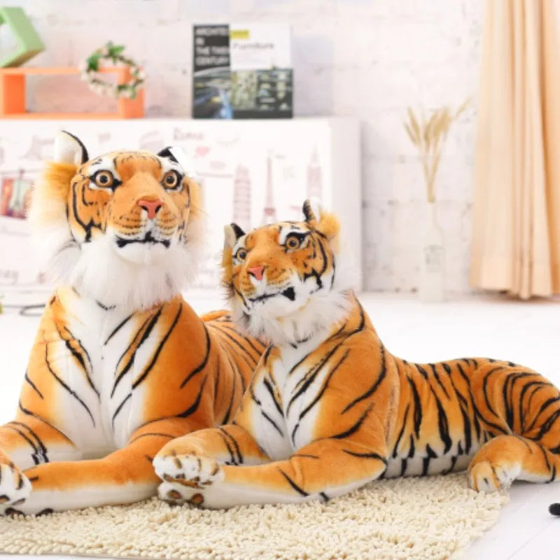 Blizzard the Lifelike White Tiger Leopard Plush