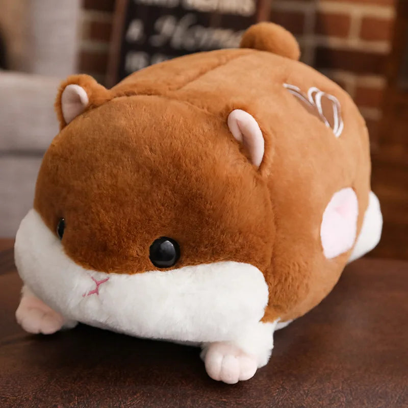 Hammy the Soft Long Bolster Hamster Plush Pillow