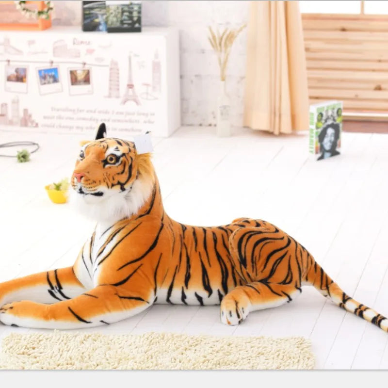 Blizzard the Lifelike White Tiger Leopard Plush