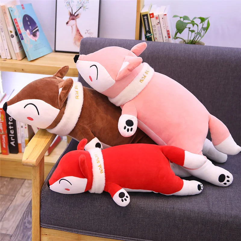Rusty the Kawaii Stuffed Fox Plush Pillow