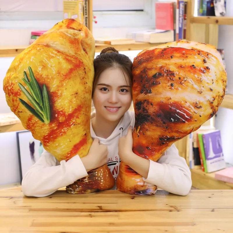 Squishy Kawaii Chicken Drumstick Funny Food Plushie
