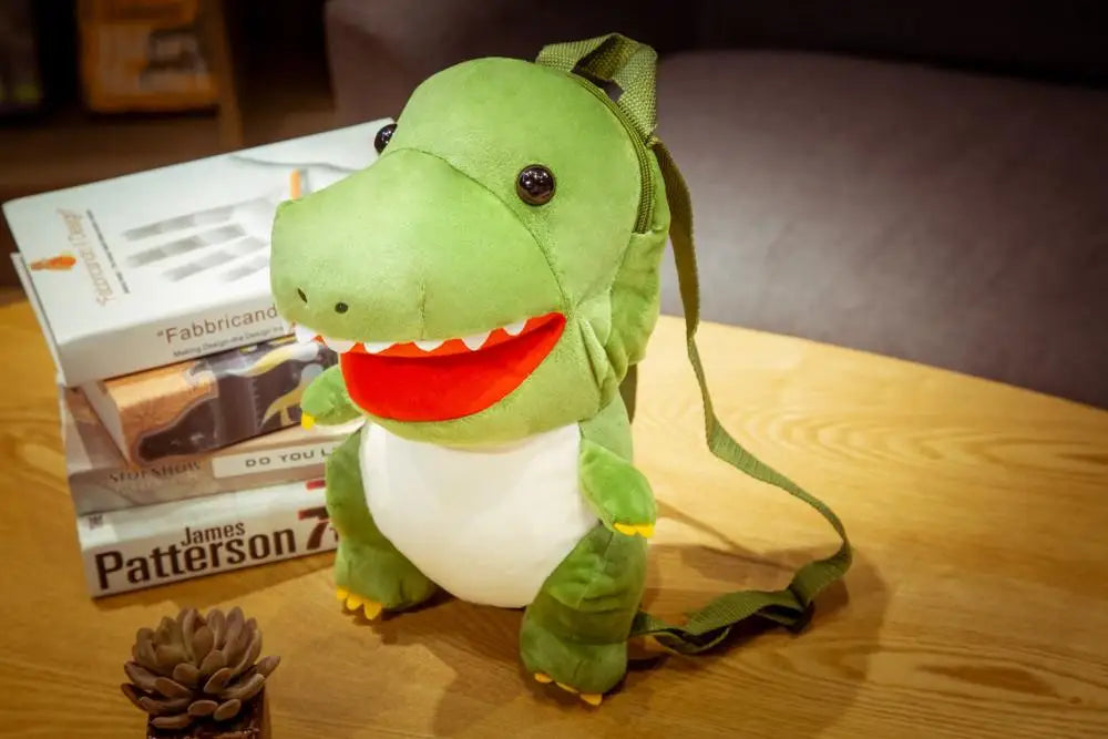 Rex the Tyrannosaurus Triceratops Dino Backpack Plushie
