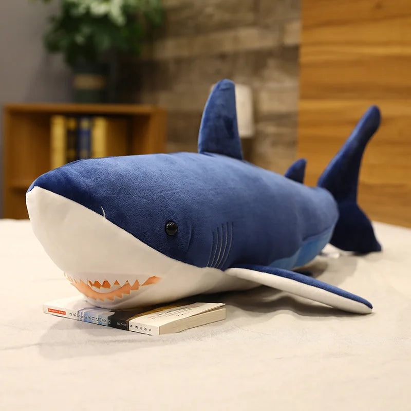 Finn the Chonky Sleeping Shark Snuggle Pillow