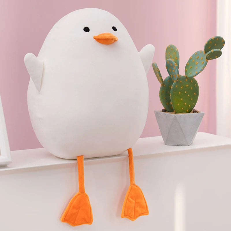 Ducky the Chubby Kawaii Duck Pig Round Sleeping Plush Pillow