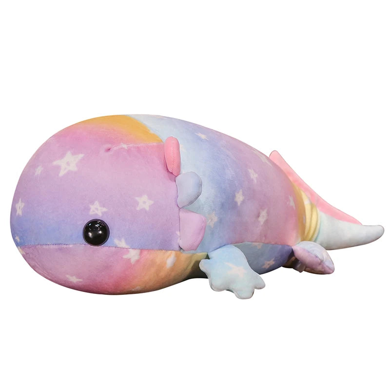 Rainbow the Colorful Giant Salamander Dino Fish Plushie