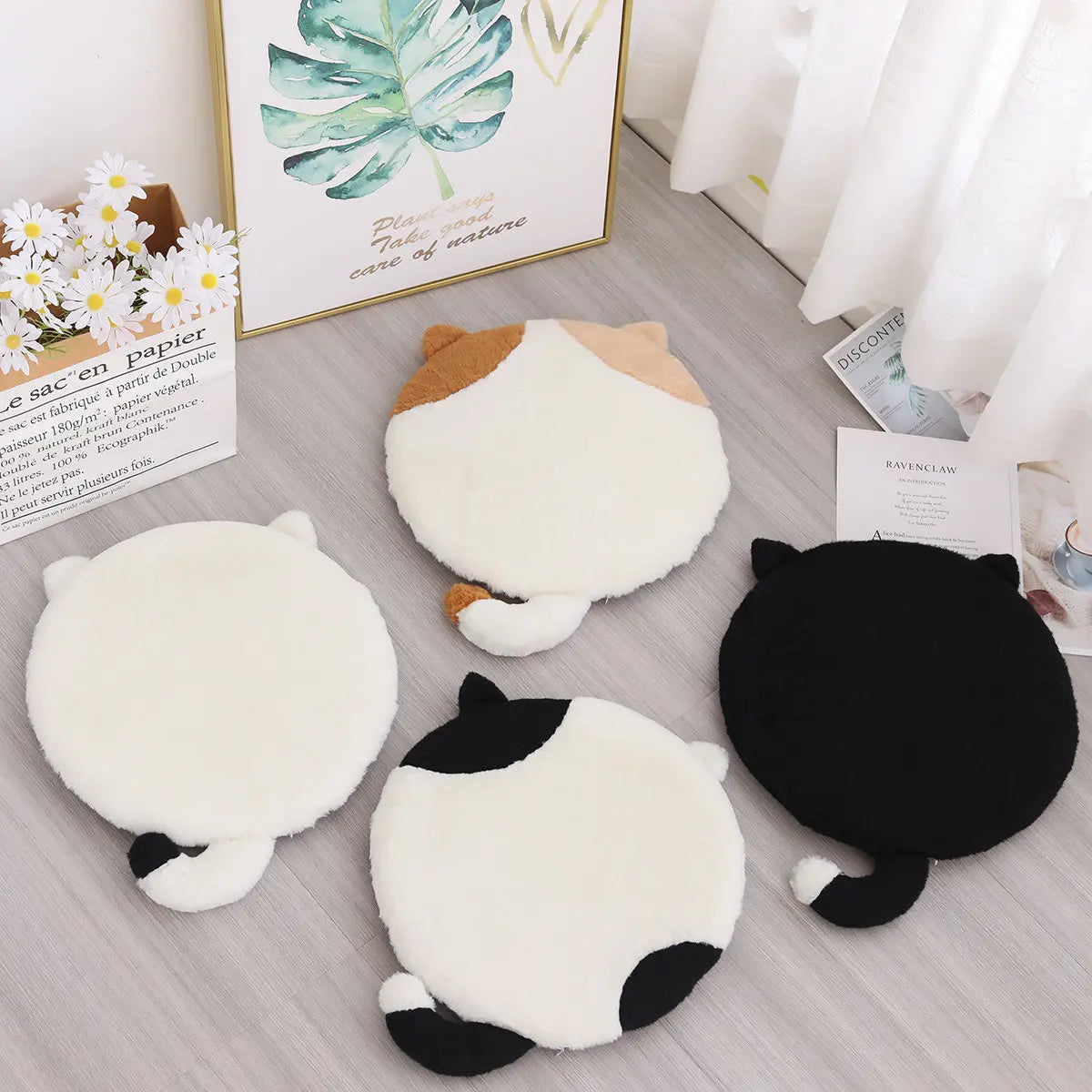 Mochi the Memory Foam Cat Seat Chair Plush Cushion