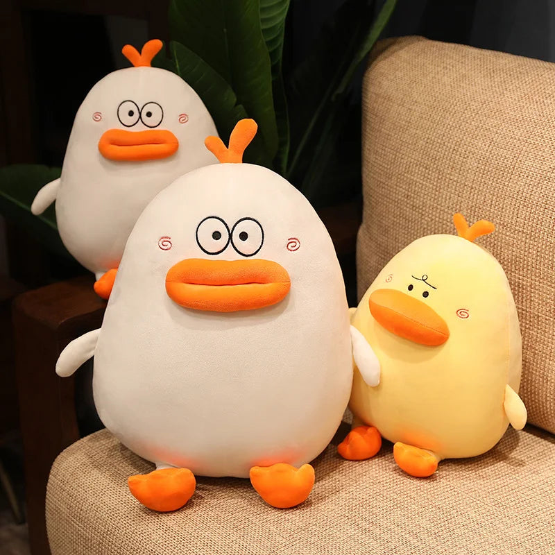 Ducky the Chubby Lips Duck Plush Pillow