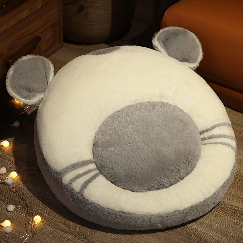 Round Fluffy Animal Butt Kawaii Foot Rest Cushion