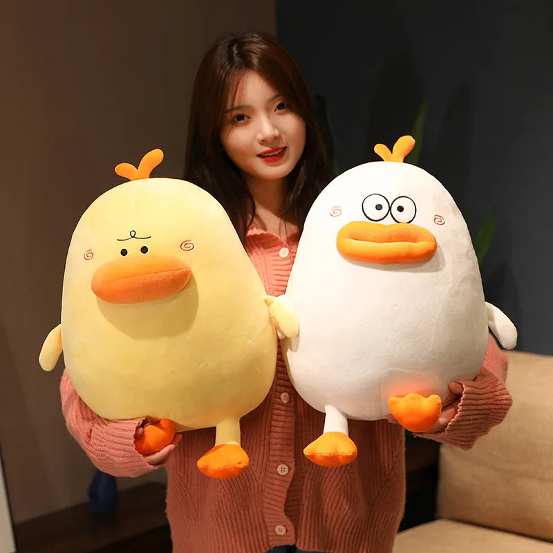 Ducky the Chubby Lips Duck Plush Pillow
