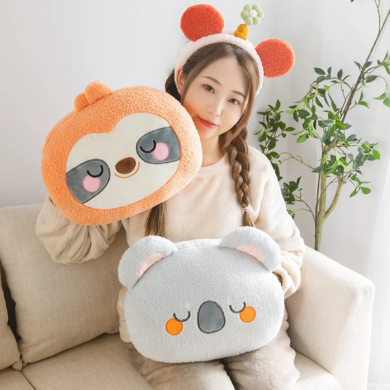 Chubby Raccoon Bear Sloth Koala Sofa Chair Plush Cushion