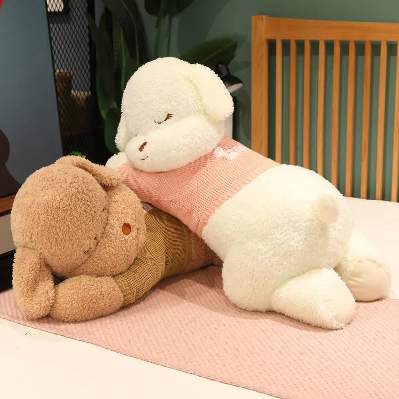 Sweater the Kawaii Sleeping Puppy Dog Plush Pillow