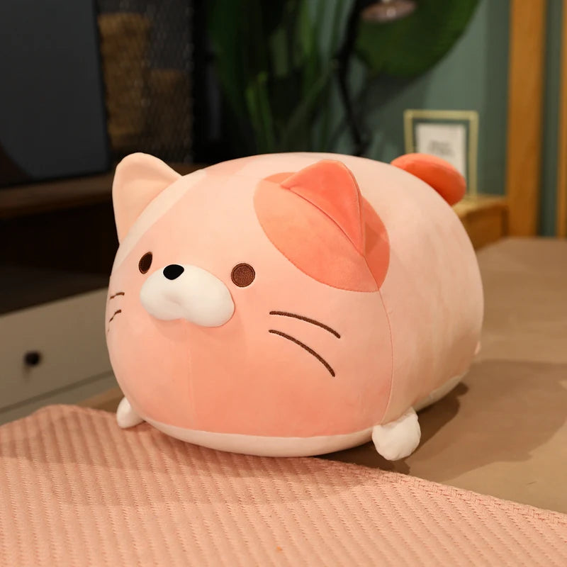 Pebbles the Soft Cartoon Cat Appease Plush Pillow