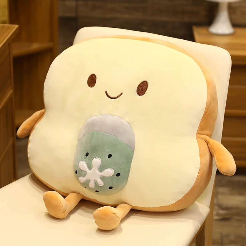 Toasty the Fruit Animal Smile Bread Legs Plush Pillow