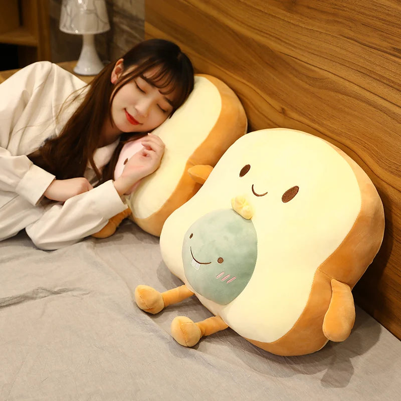 Toasty the Fruit Animal Smile Bread Legs Plush Pillow