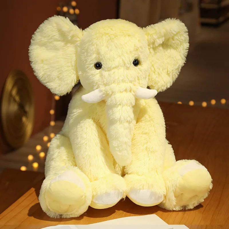 Ellie the Kawaii Cartoon Elephant Snuggle Plush Pillow