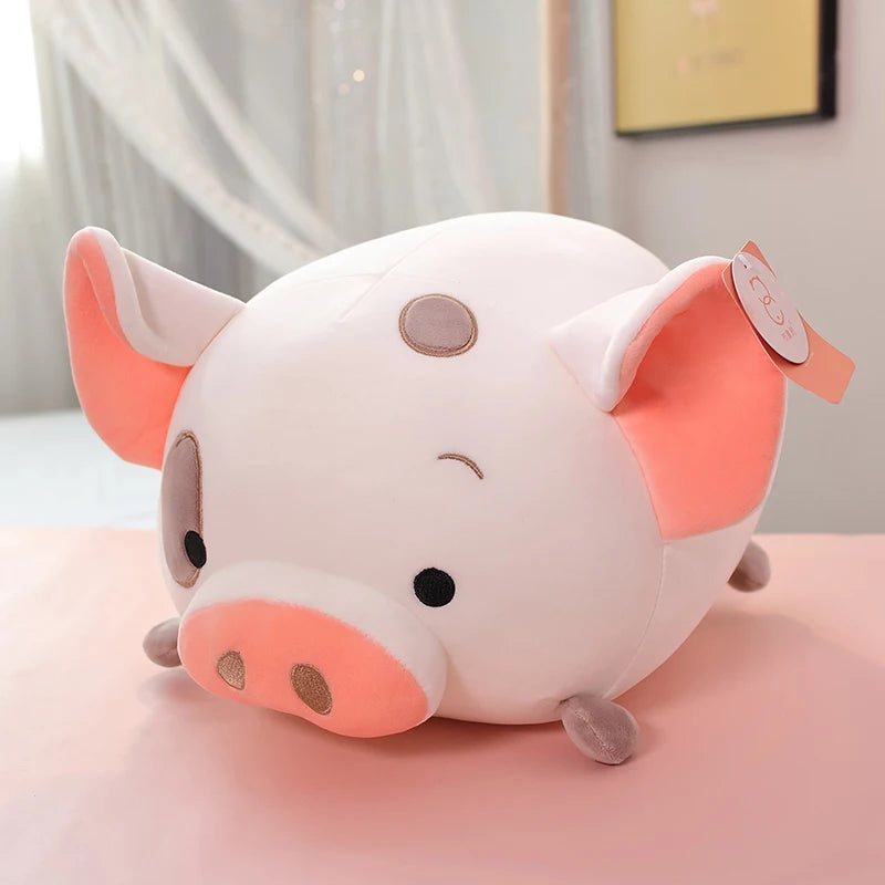 Pudgy the Chonky Round Pig Dino Dog Plush