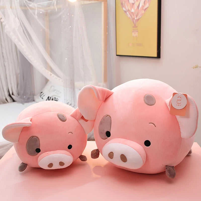Pudgy the Chonky Round Pig Dino Dog Plush