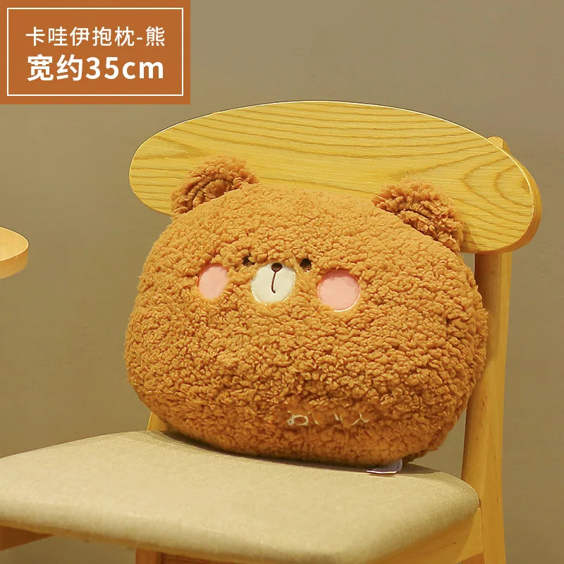 Cozy Kawaii Bear Rabbit Frog Pig Sofa Cushion Plush