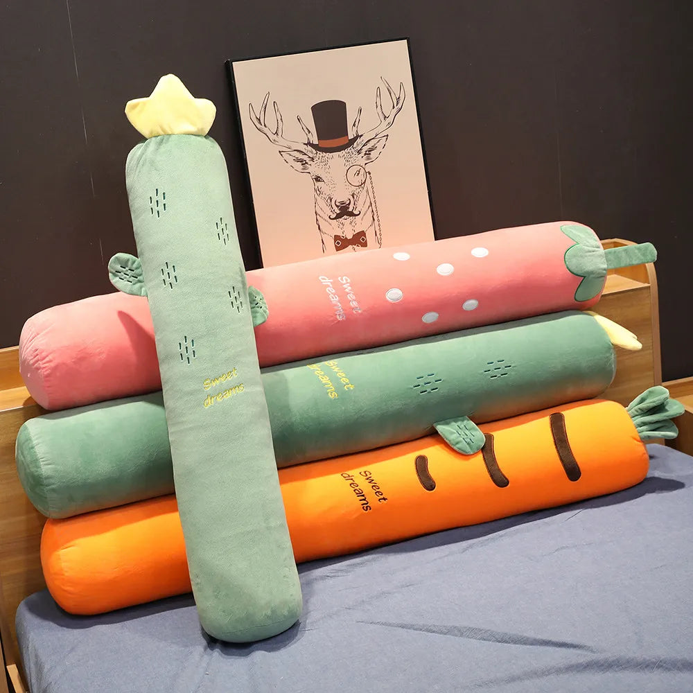 Strawberry the Kawaii Long Fruit Bed Pillow Plush