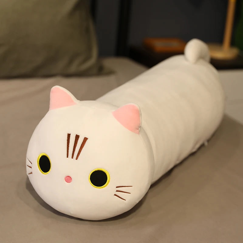 Pebbles the Kawaii Long Cat Sofa Pillow Plush