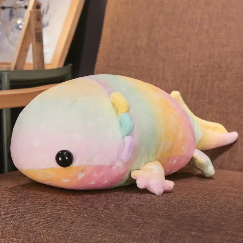 Rainbow the Colorful Giant Salamander Dino Fish Plushie