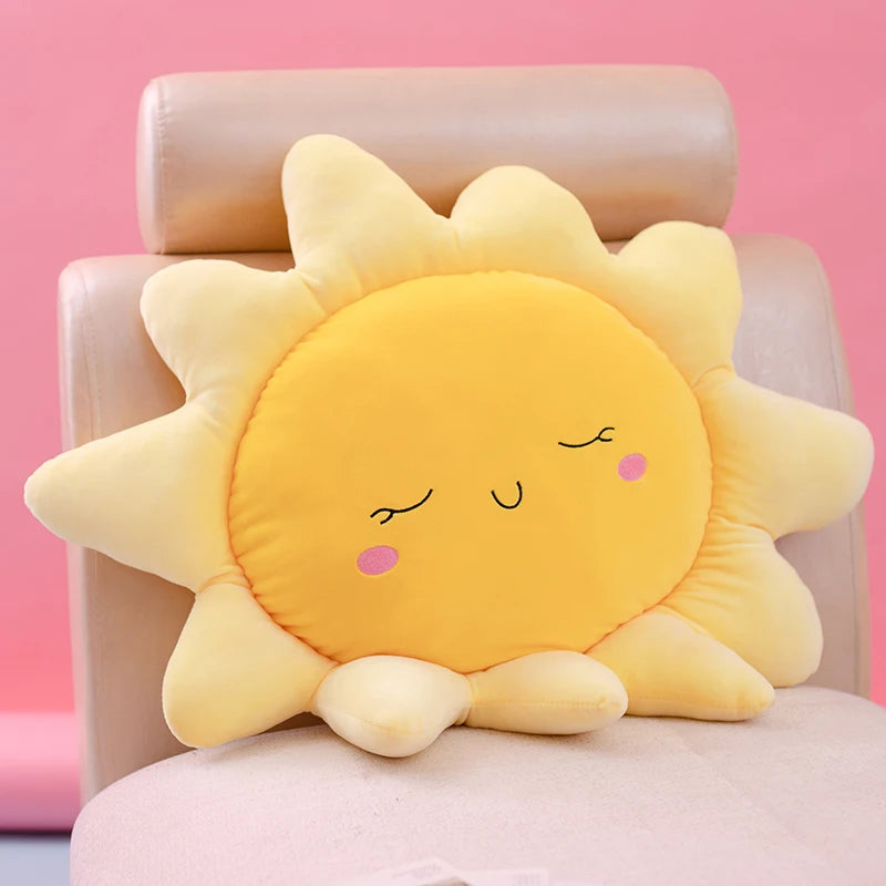 Sunny the Squishy Sun Cloud Plush Car Pillow