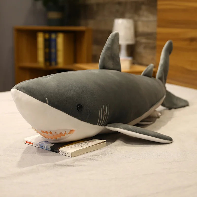Finn the Chonky Sleeping Shark Snuggle Pillow