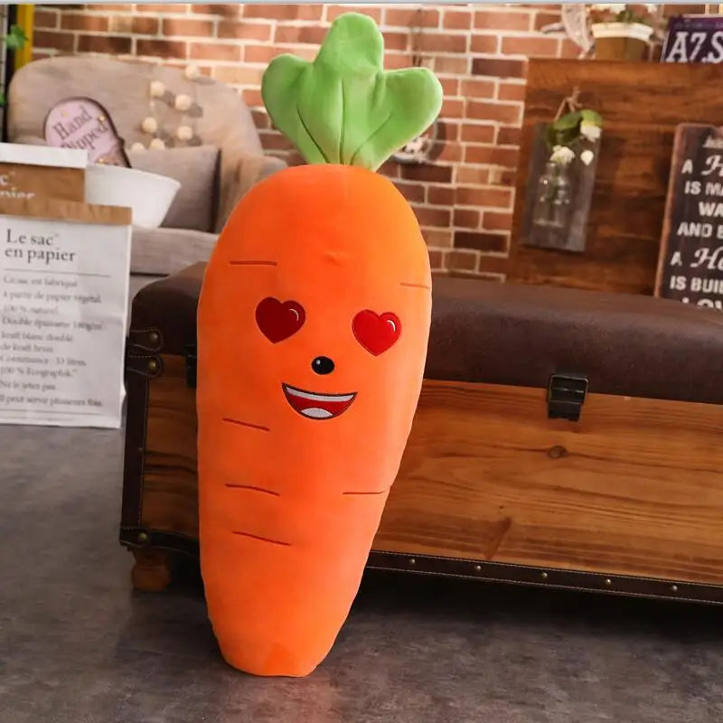 Crunchy the Squishy Carrot Plush Pillow