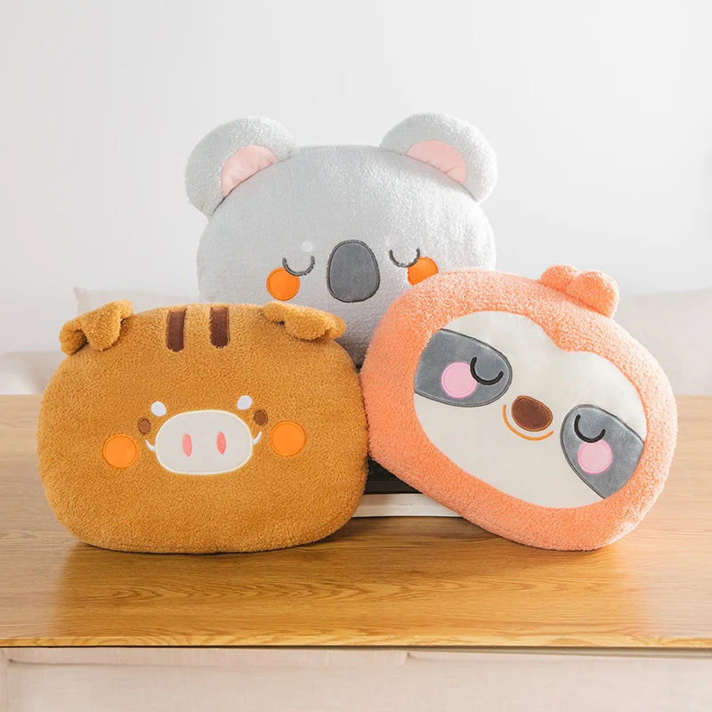 Chubby Raccoon Bear Sloth Koala Sofa Chair Plush Cushion