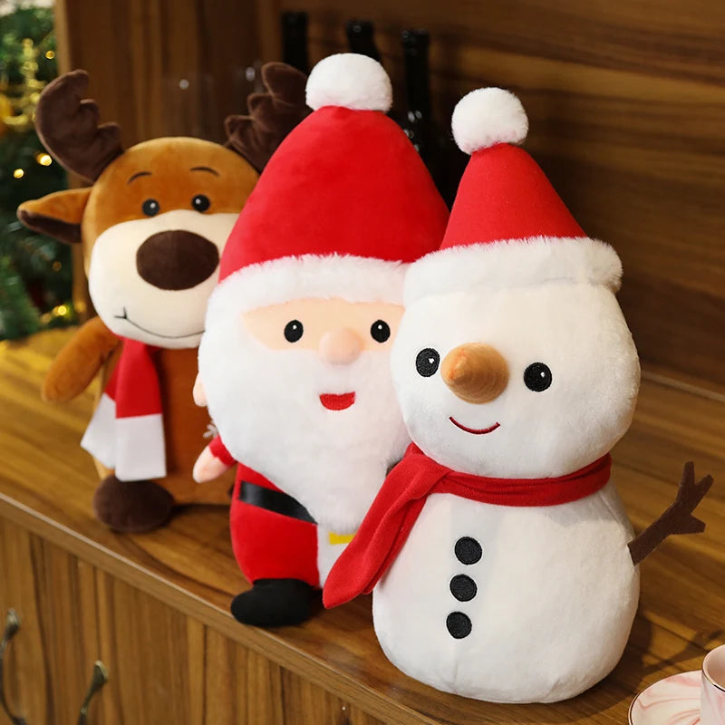 Jolly the Santa Claus Moose Snowman Christmas Plushie
