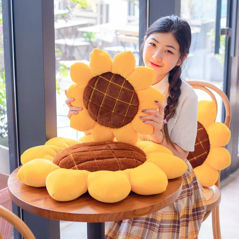 Sunny the Kawaii Stuffed Sunflower Seat Plush Cushion