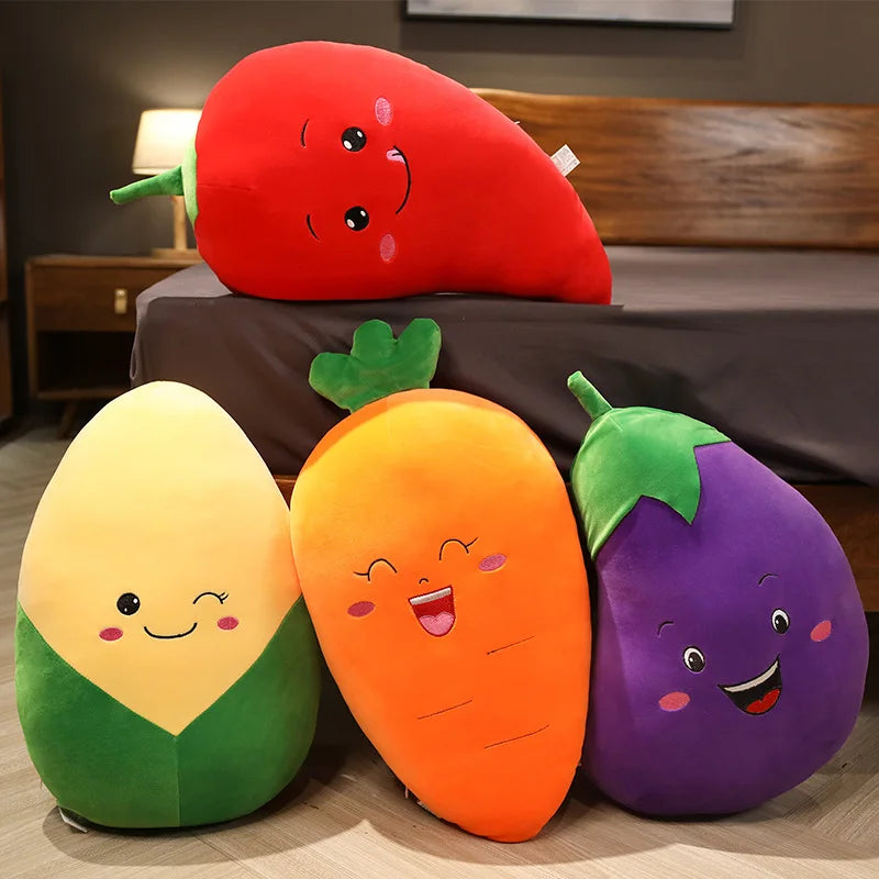 Harvest the Kawaii Veggie Carrot Corn Plush Set