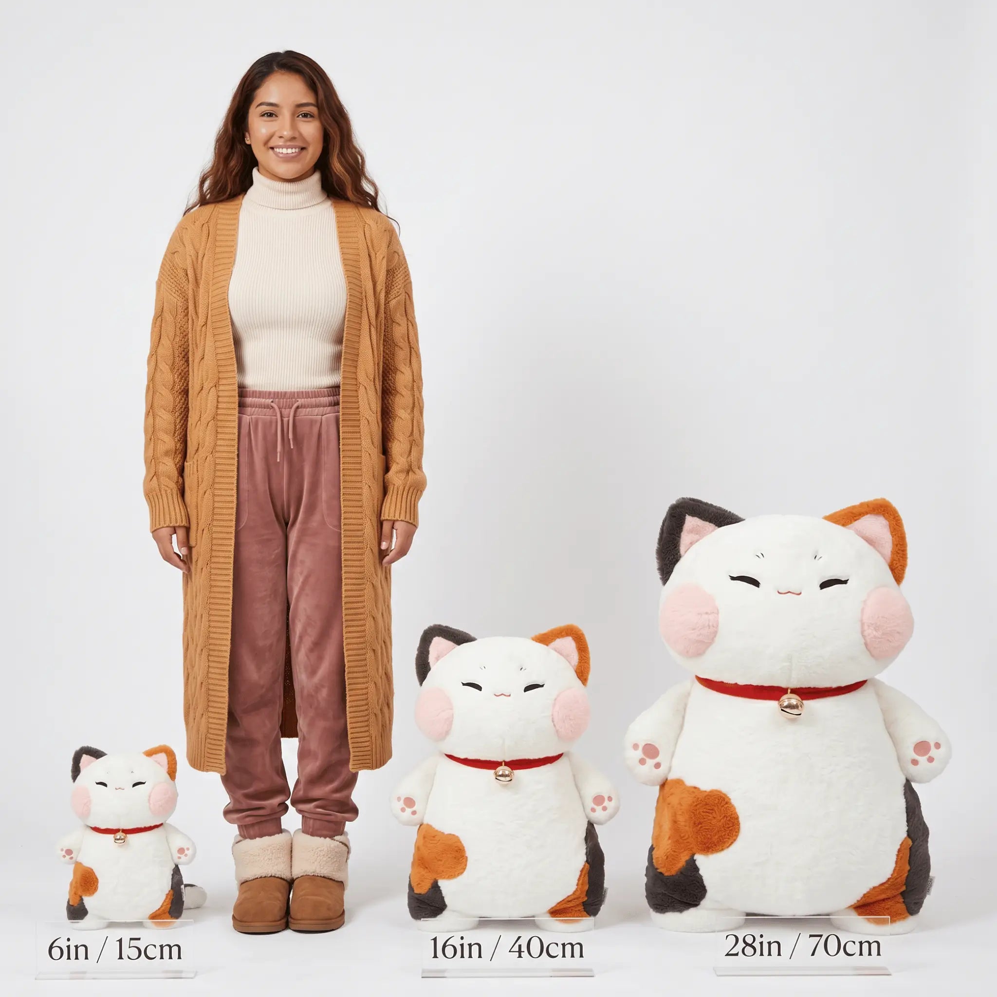 Lucky the Fortune Cat Plush Pillow
