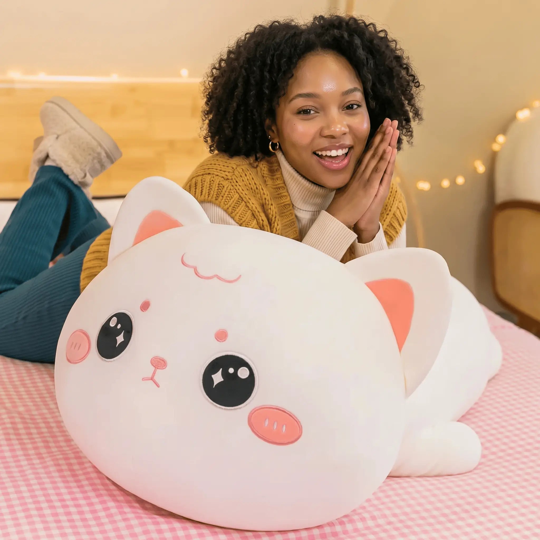 Mochi the Kawaii Long Cat Sofa Cushion Plush