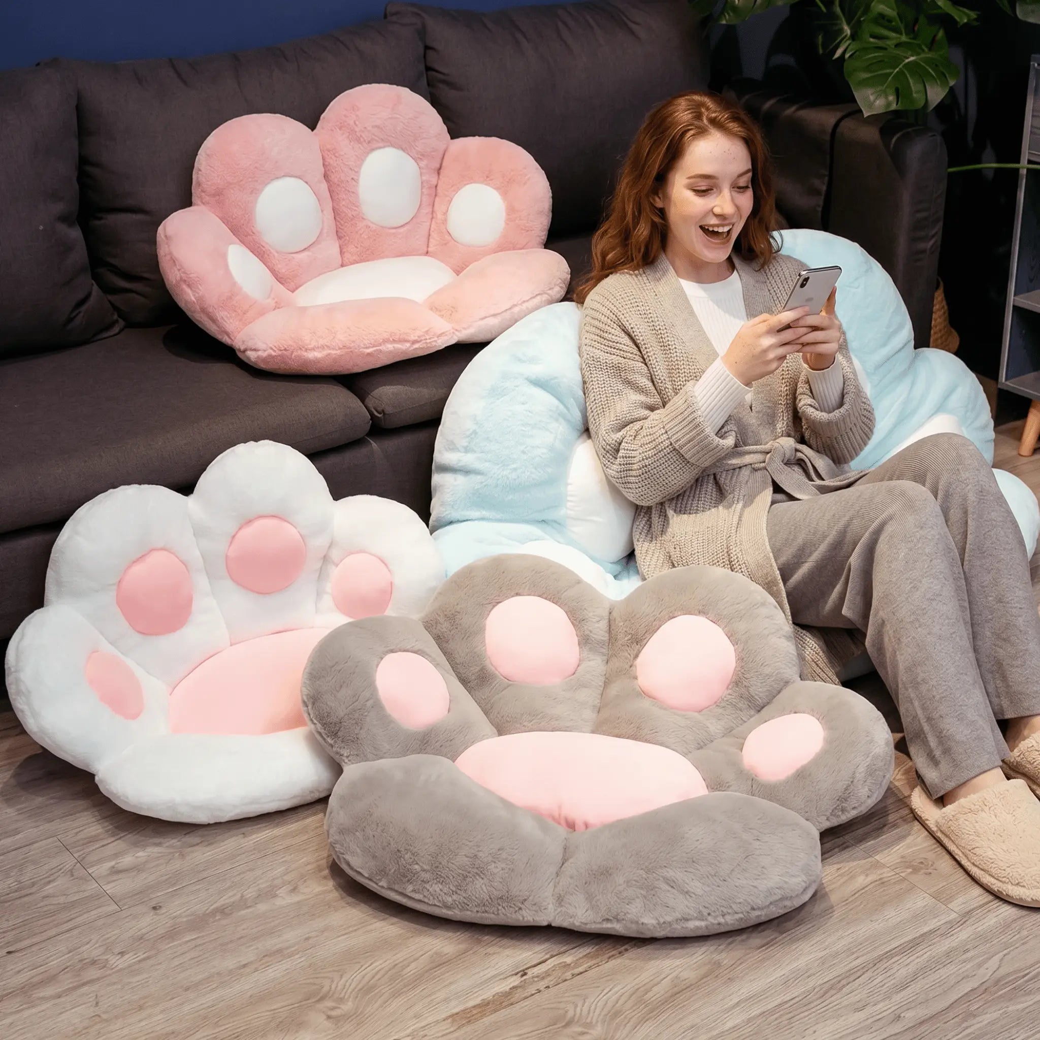 Paws the Squishy Animal Seat Cushion Plush
