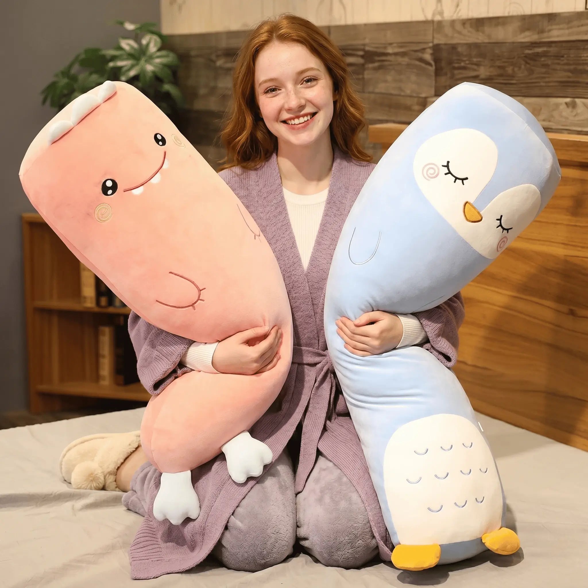 Pillowy Dino Pig Bunny Long Sleeping Plush