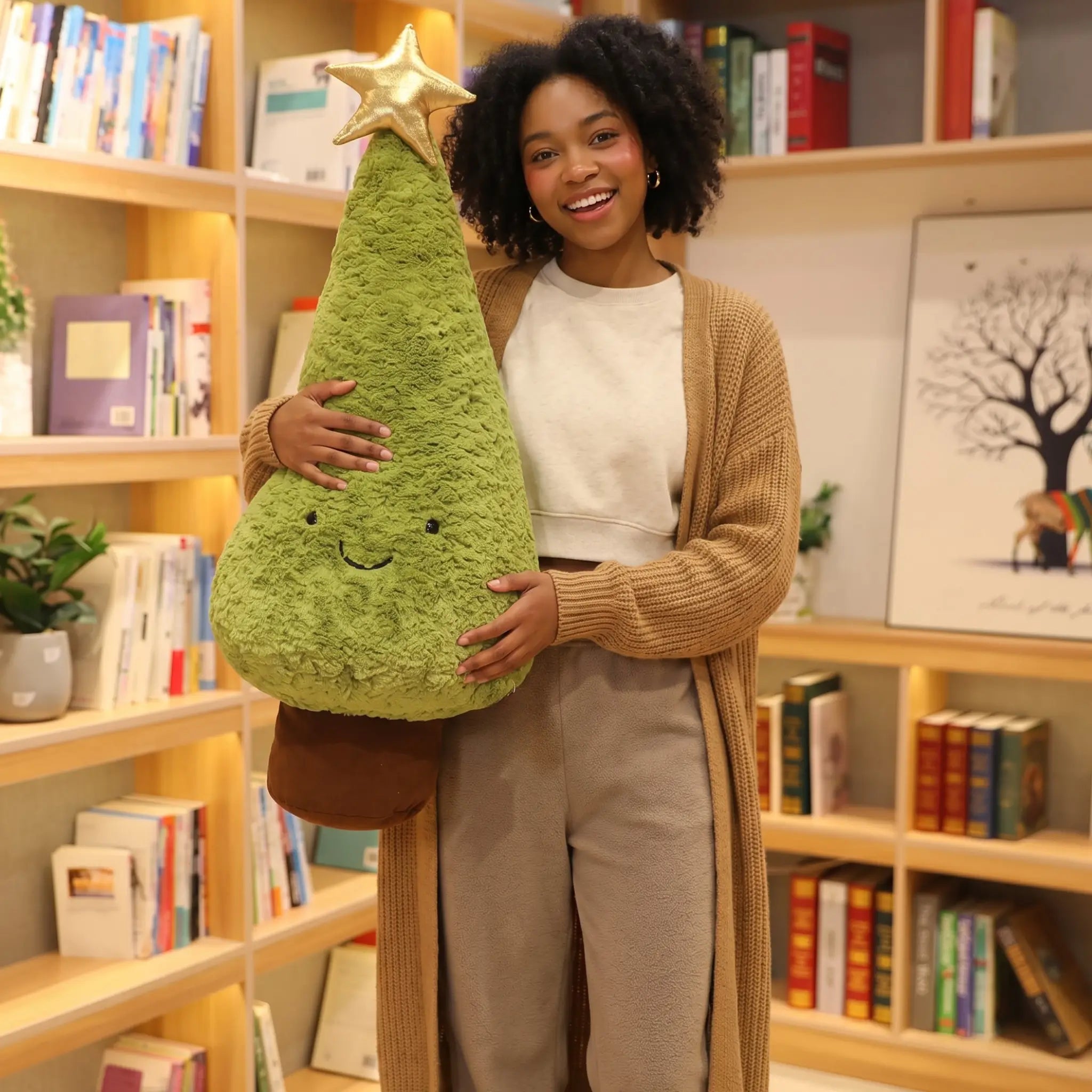 Piney the Cozy Christmas Tree Plush Pillow