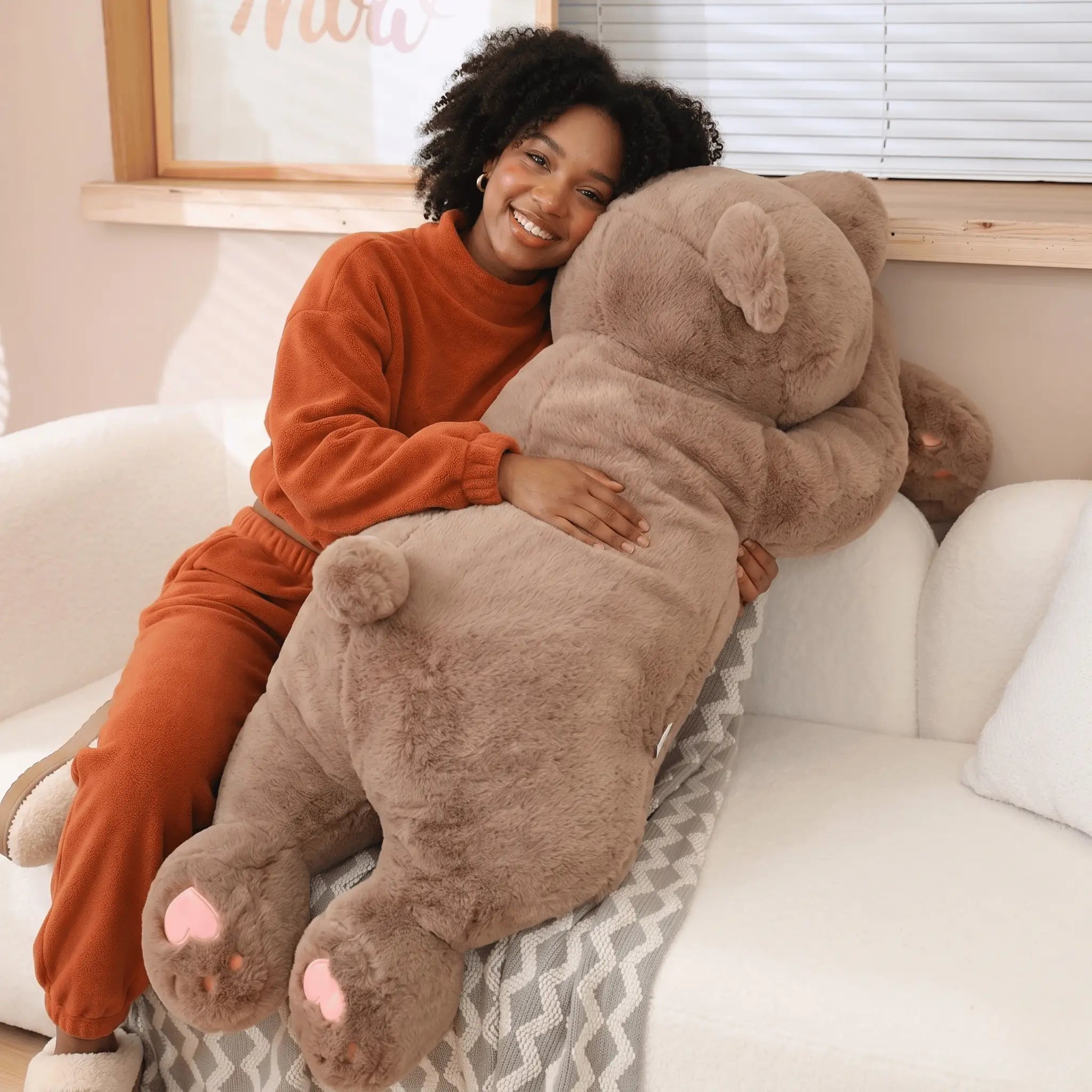 Polar the Drowsy Long Arm Bear Snuggle Pillow