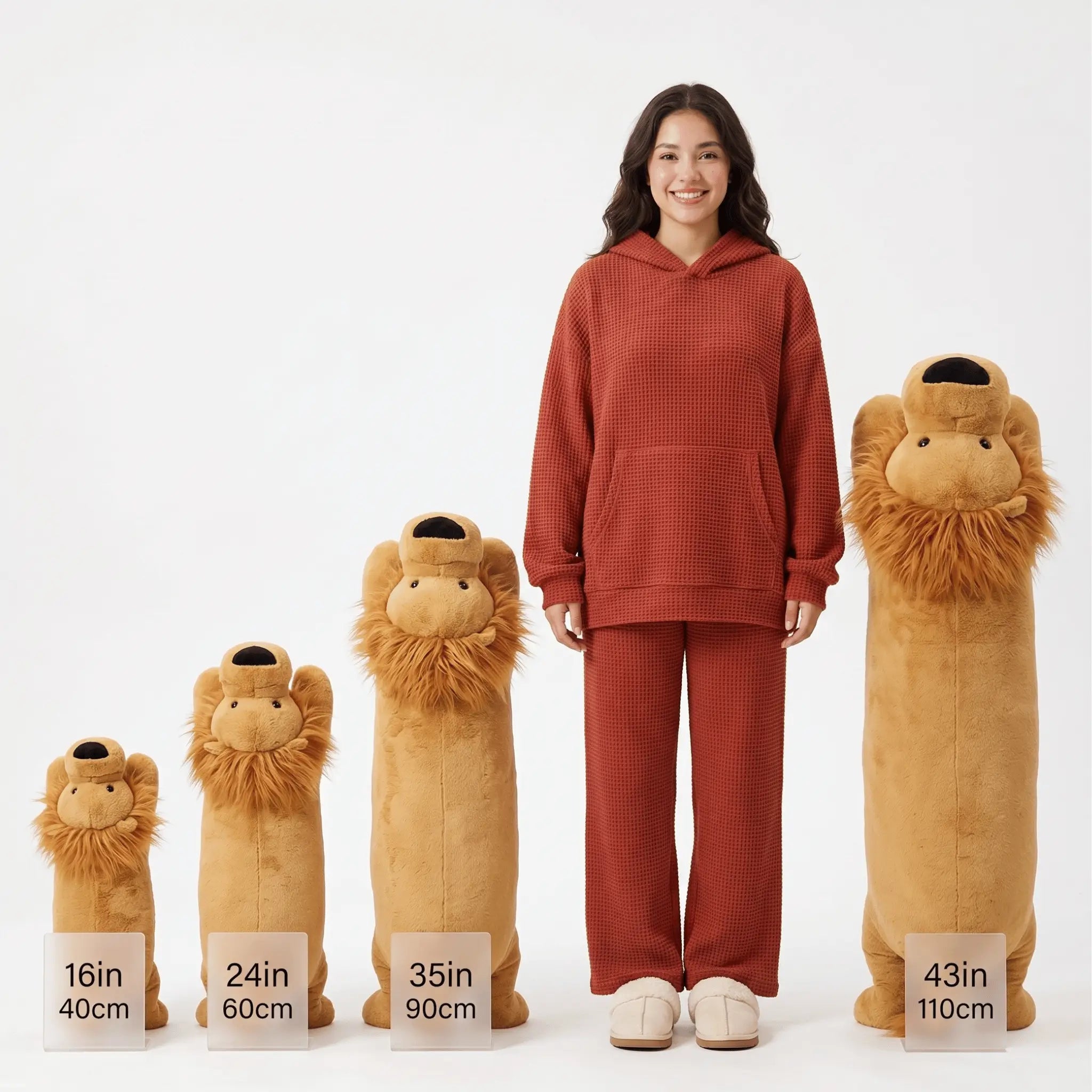 Roary the Sleepy Giant Lion Floor Plush