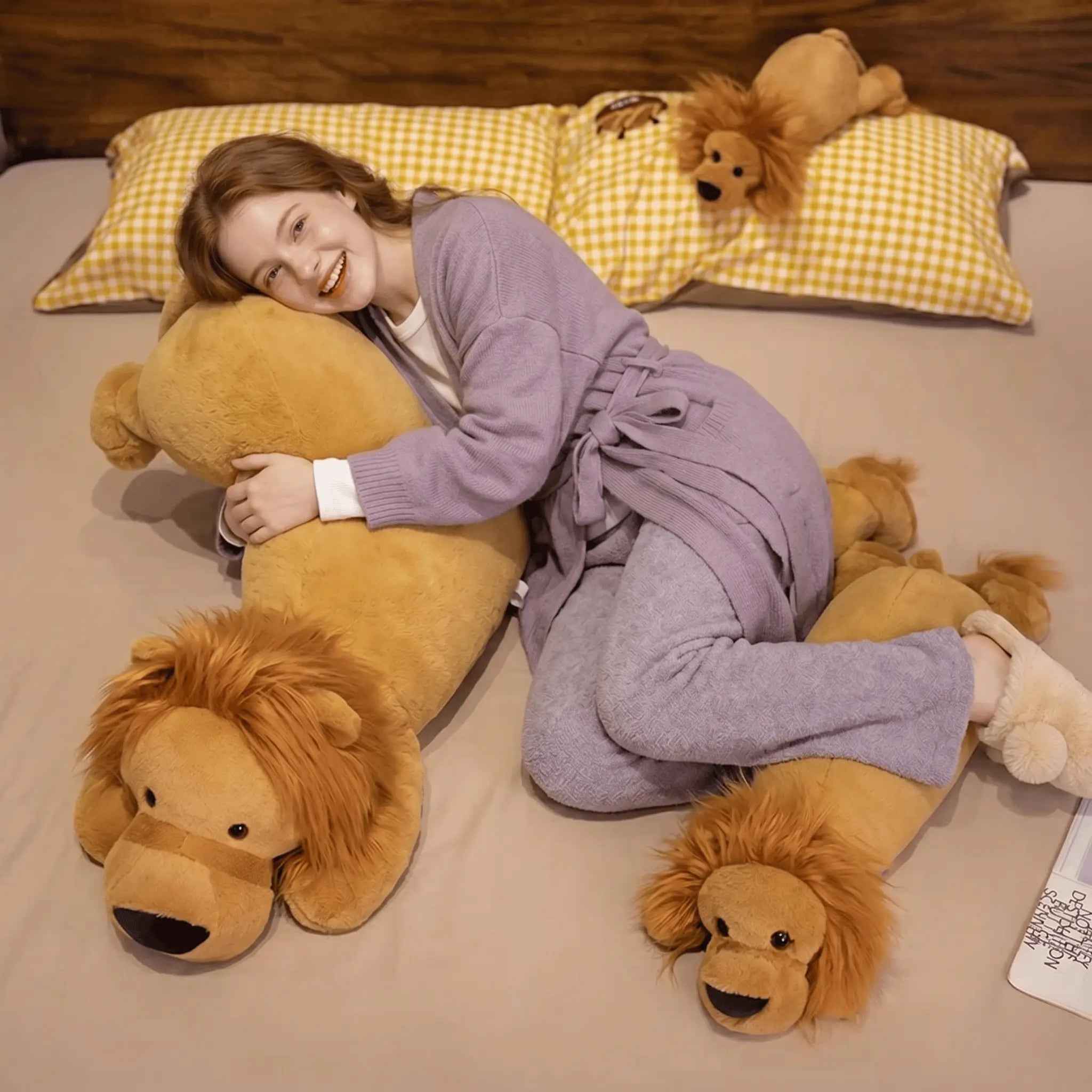 Roary the Sleepy Giant Lion Floor Plush
