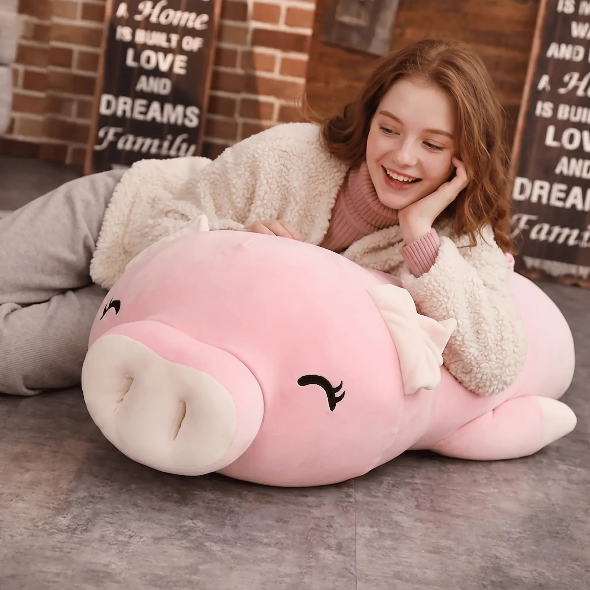 Rosie the Squishy Pink Pig Plush